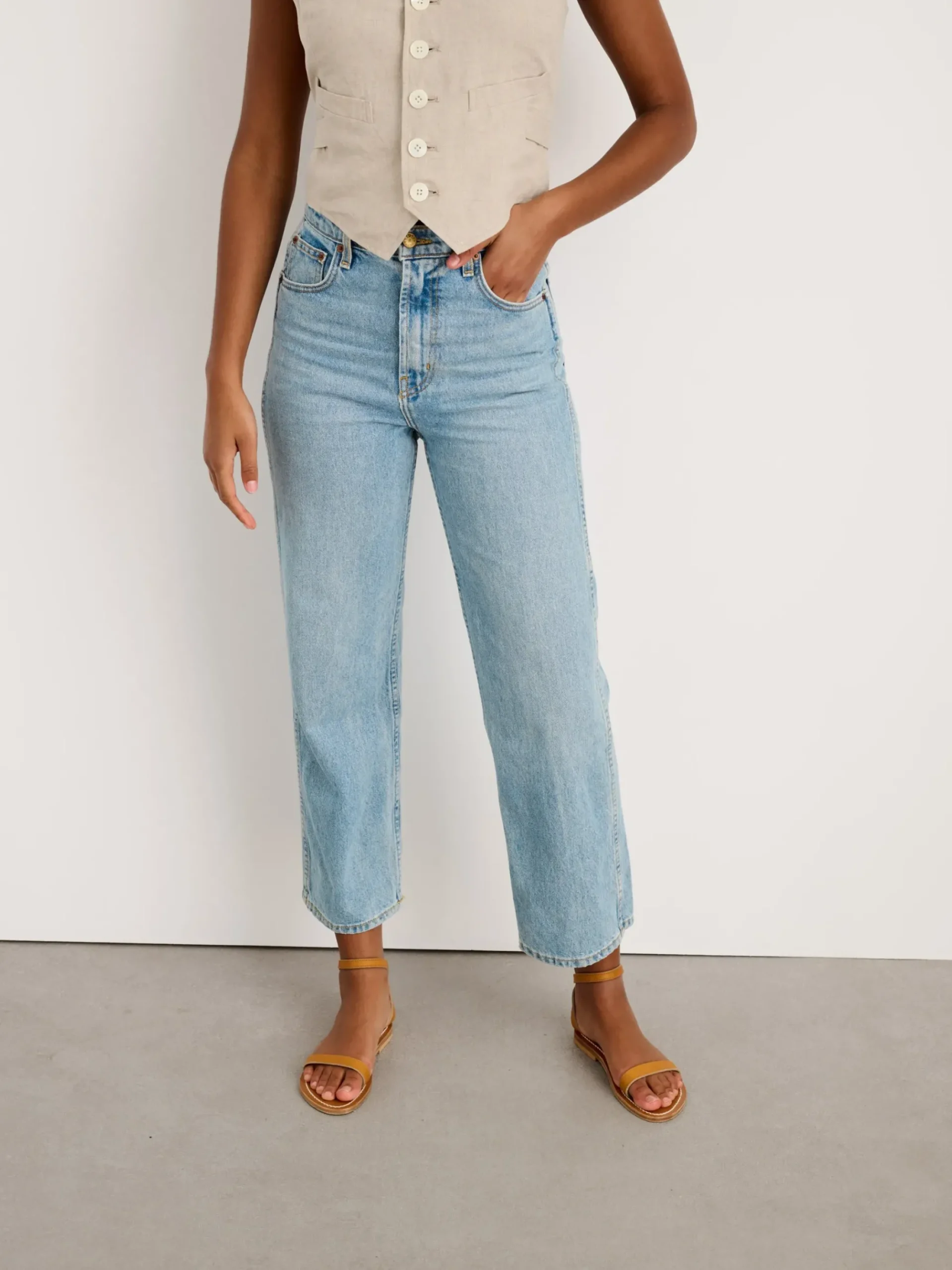 New Alex Mill B Sides Plein Jean Light Vintage