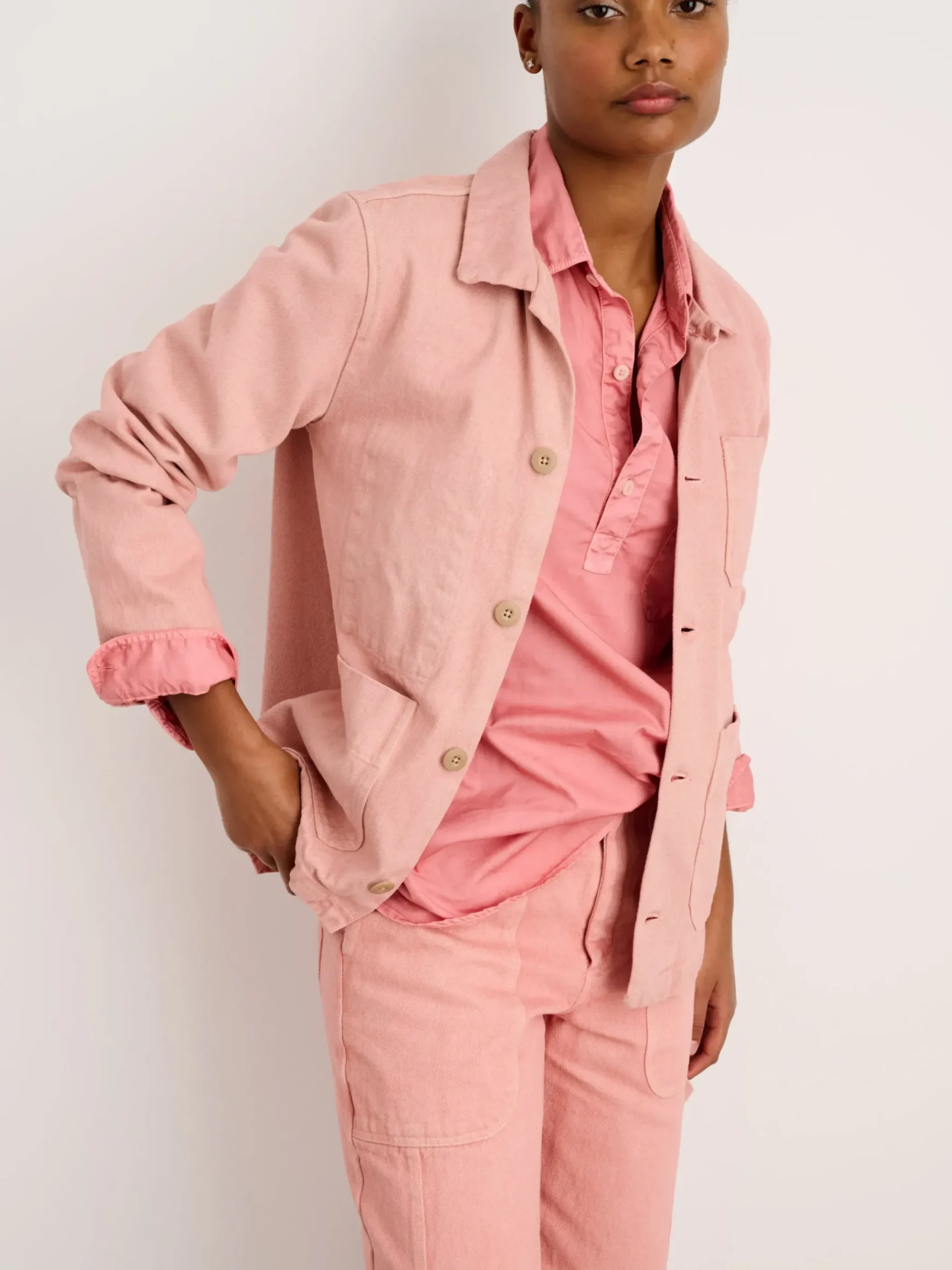 Outlet Alex Mill Botanical Dyed Britt Work Jacket Light Rose