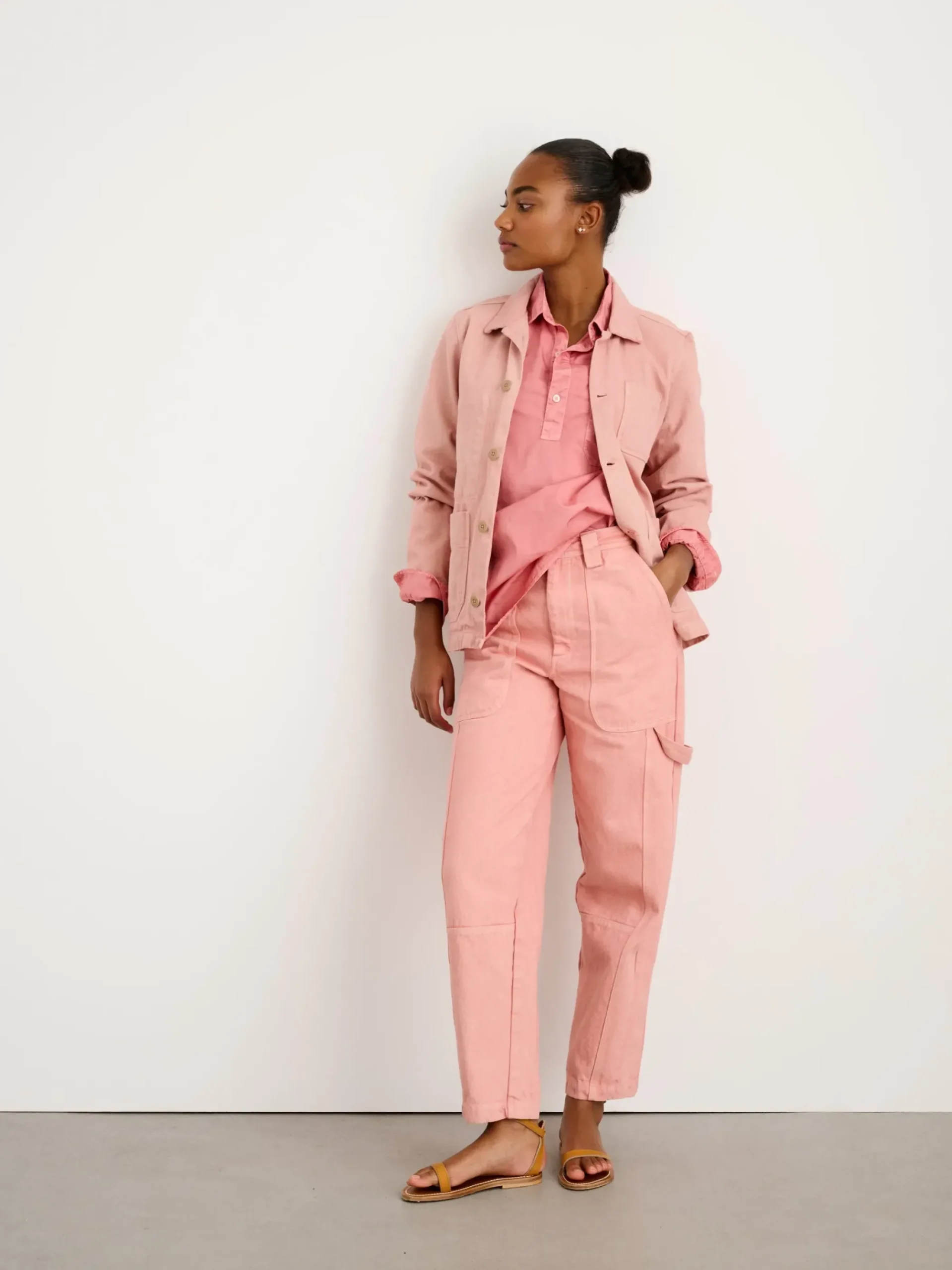 Outlet Alex Mill Botanical Dyed Britt Work Jacket Light Rose