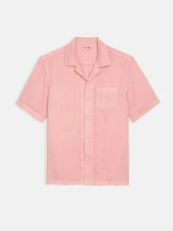 New Alex Mill Botanical Dyed Camp Shirt In Linen