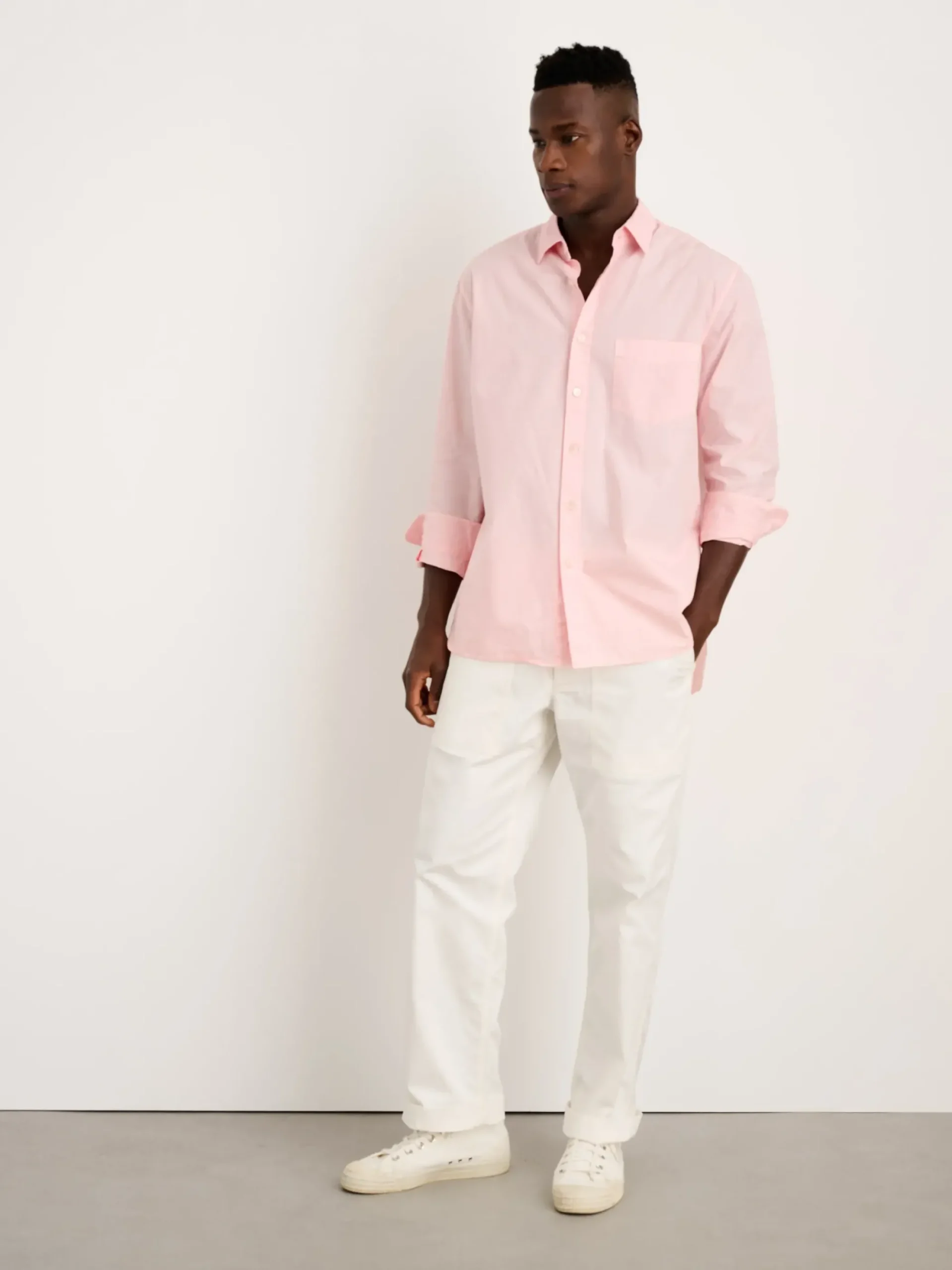 New Alex Mill Botanical Dyed Easy Shirt Light Rose