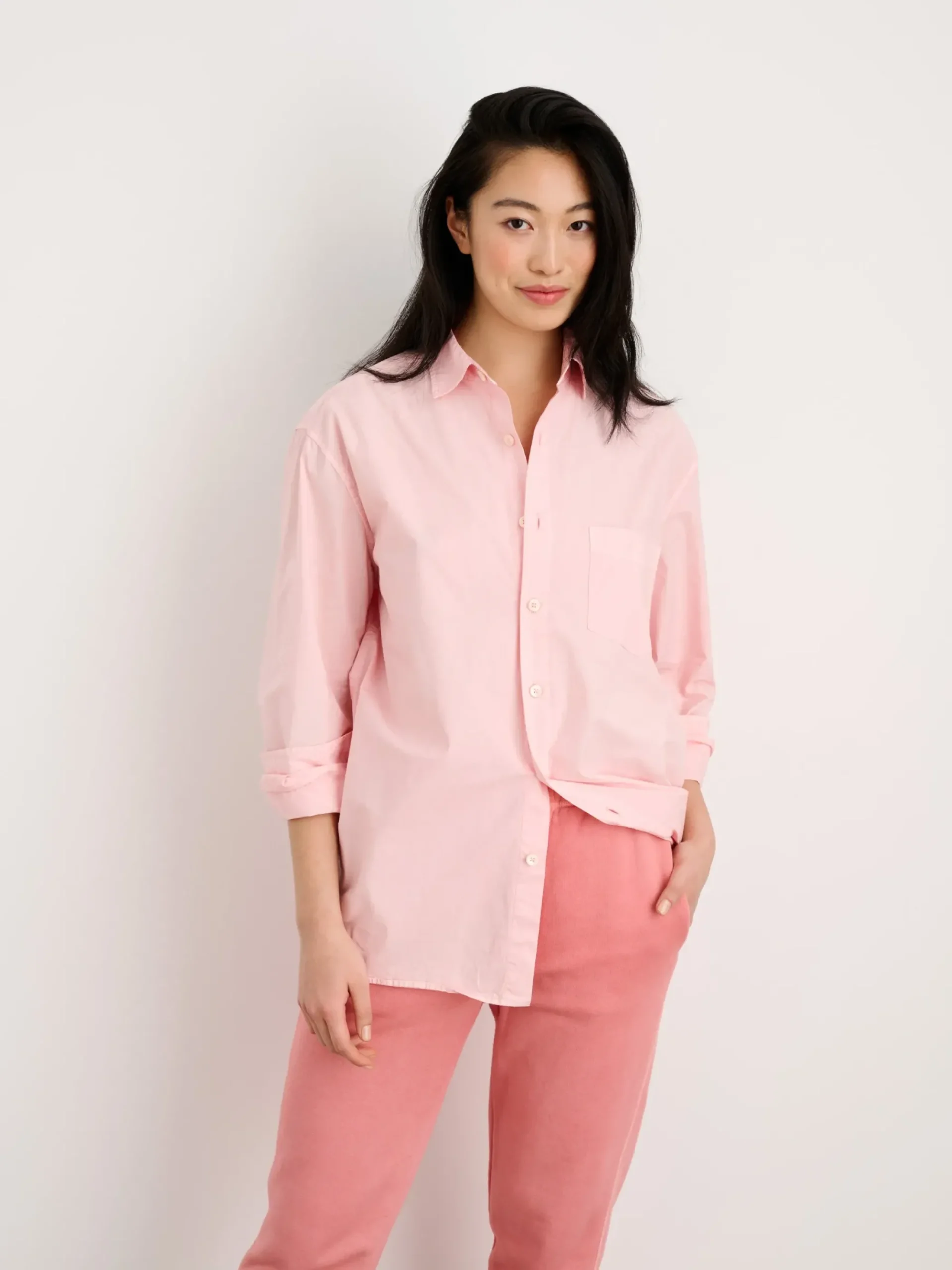 New Alex Mill Botanical Dyed Easy Shirt Light Rose