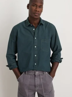 Online Alex Mill Botanical Dyed Easy Shirt Teal