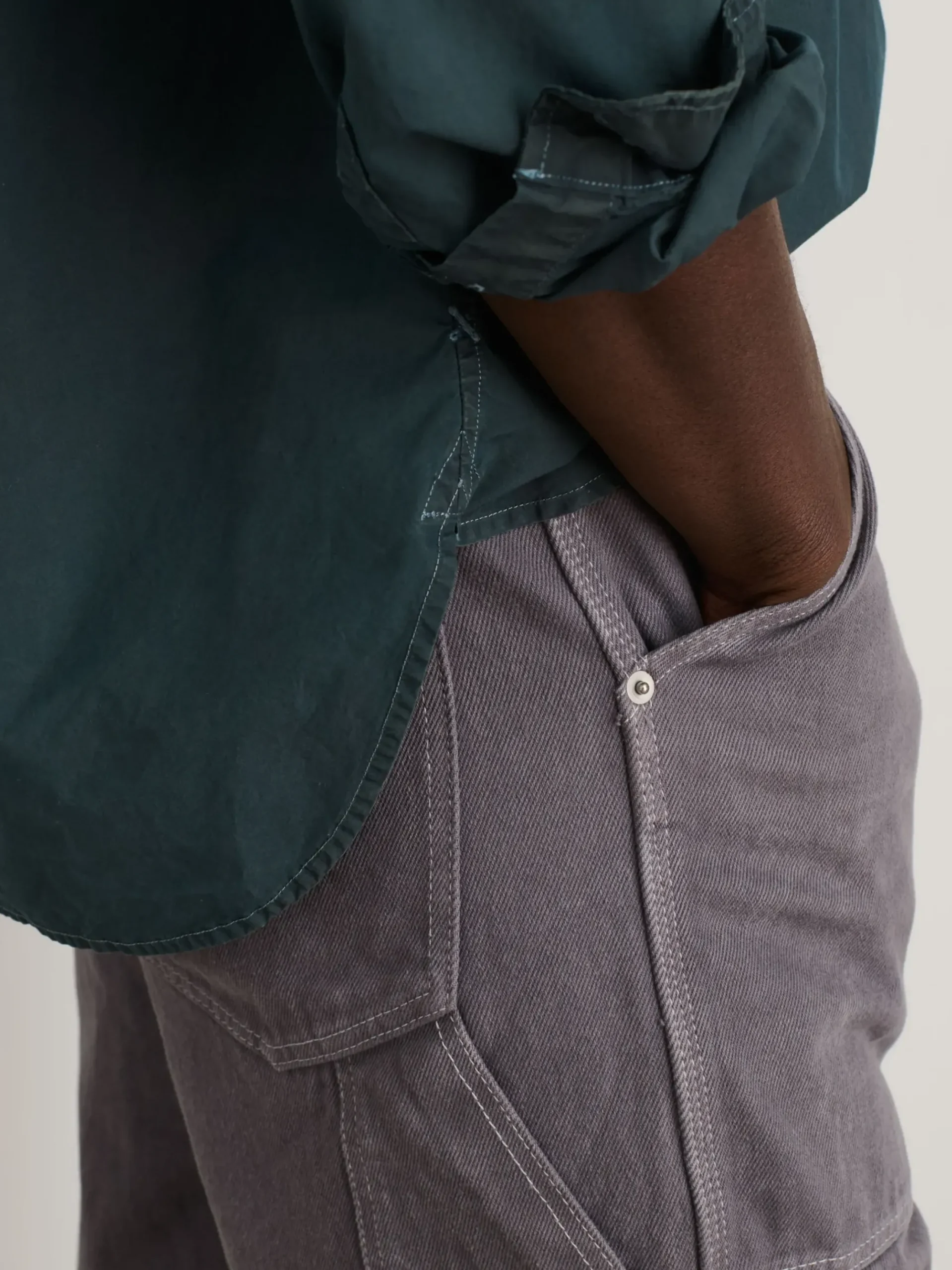 Online Alex Mill Botanical Dyed Easy Shirt Teal