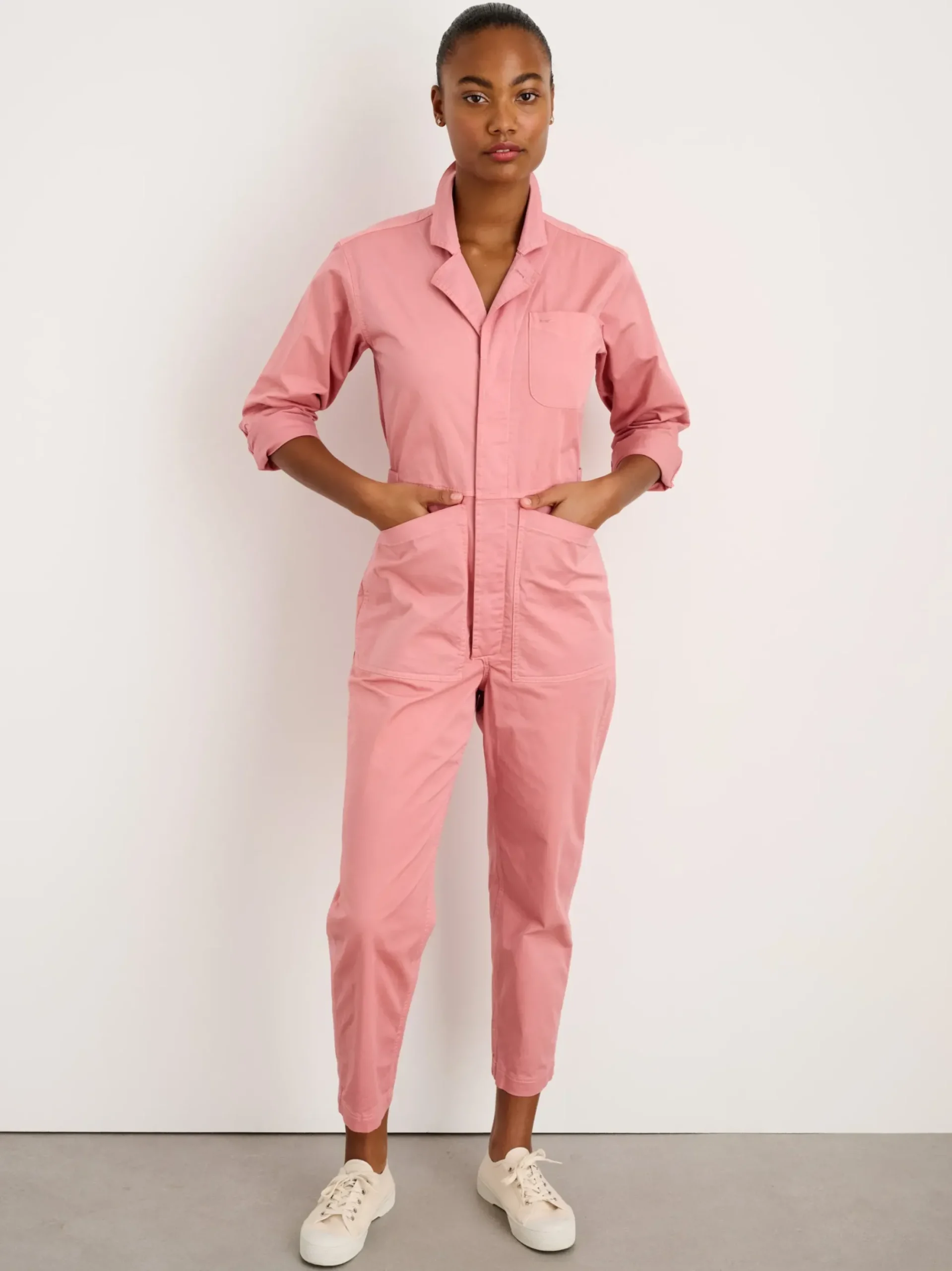 Sale Alex Mill Botanical Dyed Standard Jumpsuit Watermelon