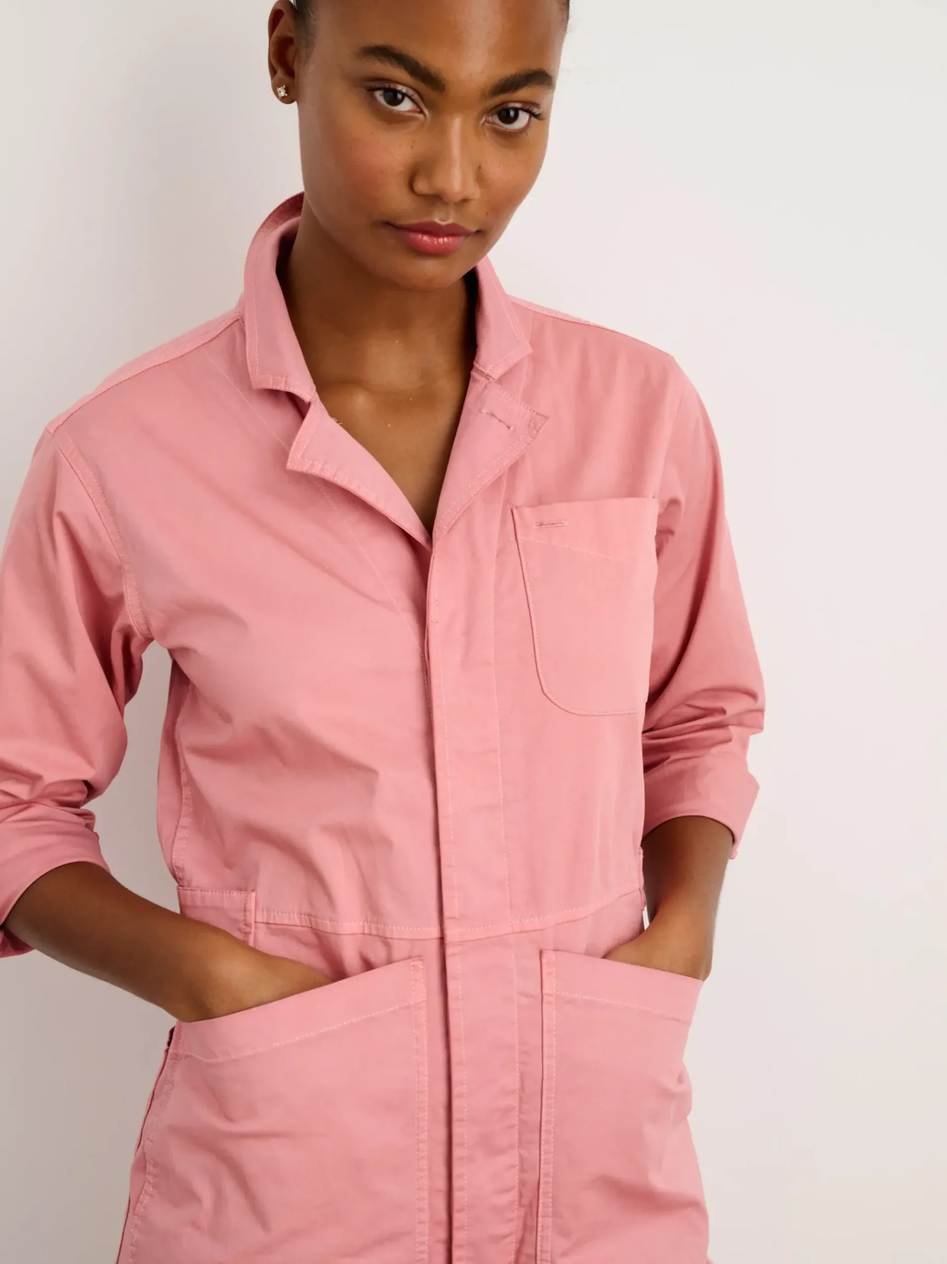 Sale Alex Mill Botanical Dyed Standard Jumpsuit Watermelon