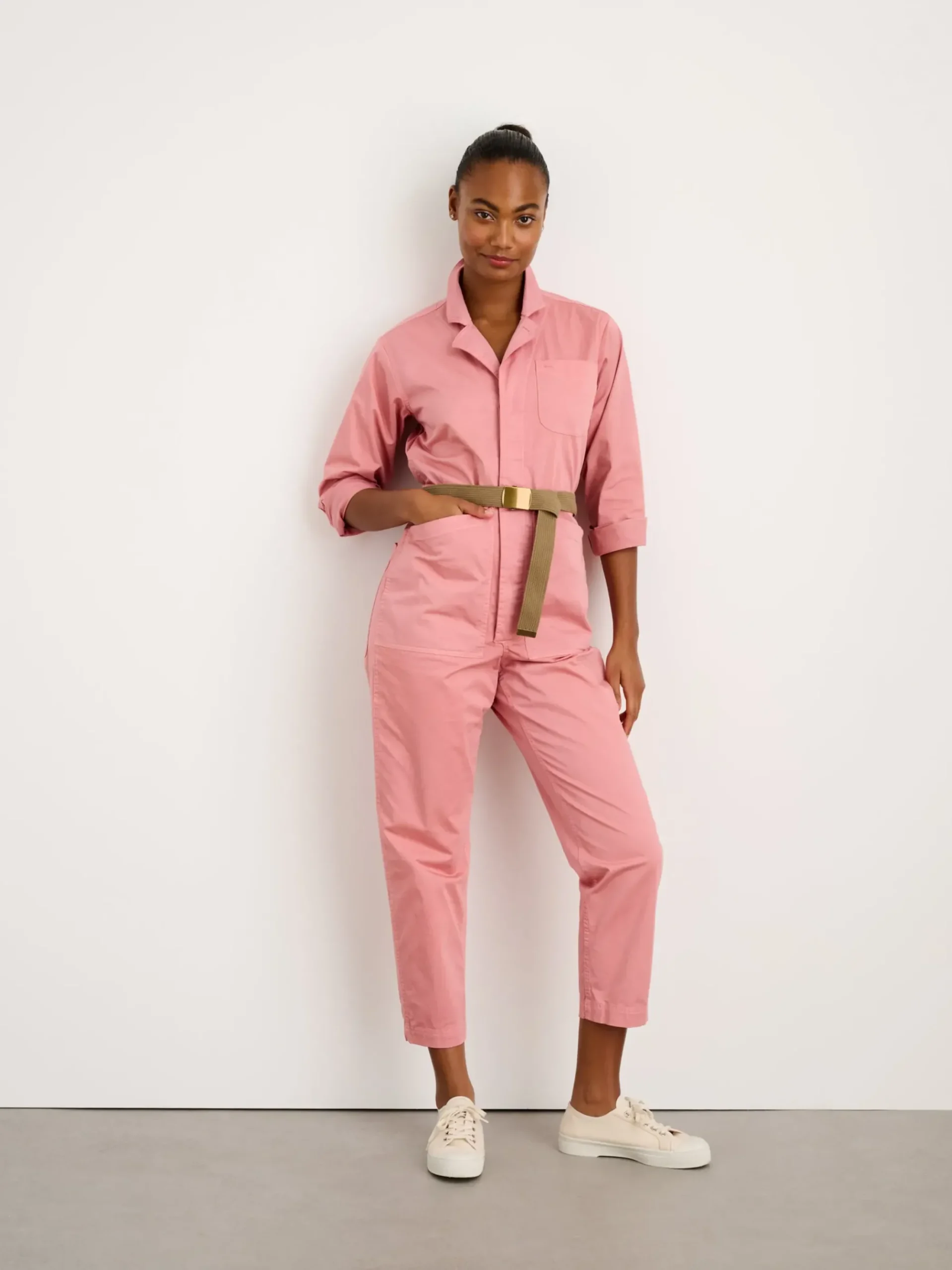 Sale Alex Mill Botanical Dyed Standard Jumpsuit Watermelon