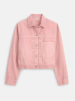 Clearance Alex Mill Botanical Dyed Trucker Jacket In Recycled Denim