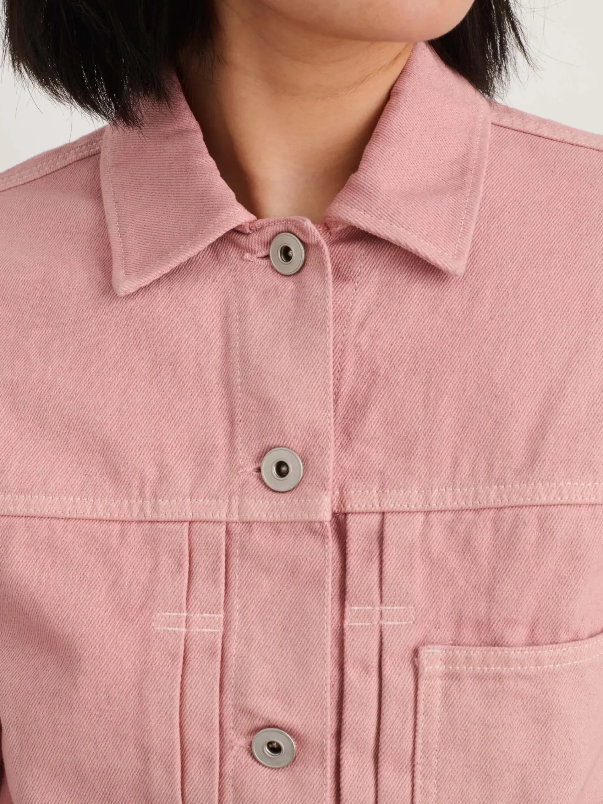 Clearance Alex Mill Botanical Dyed Trucker Jacket In Recycled Denim