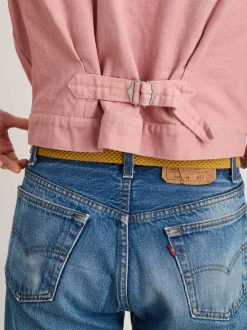 Clearance Alex Mill Botanical Dyed Trucker Jacket In Recycled Denim