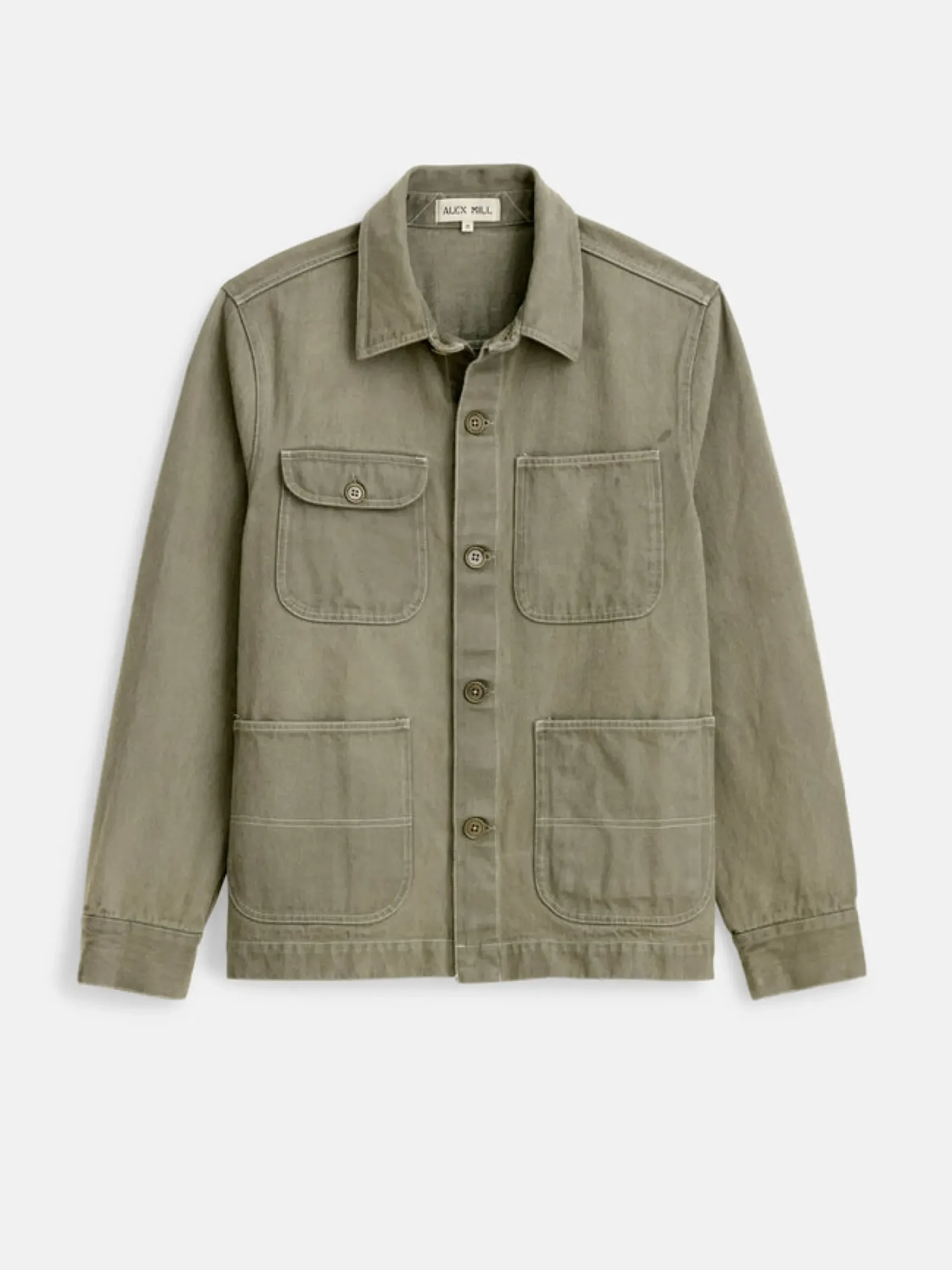 Fashion Alex Mill Botanical Dyed Work Jacket In Recycled Denim