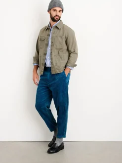 Fashion Alex Mill Botanical Dyed Work Jacket In Recycled Denim