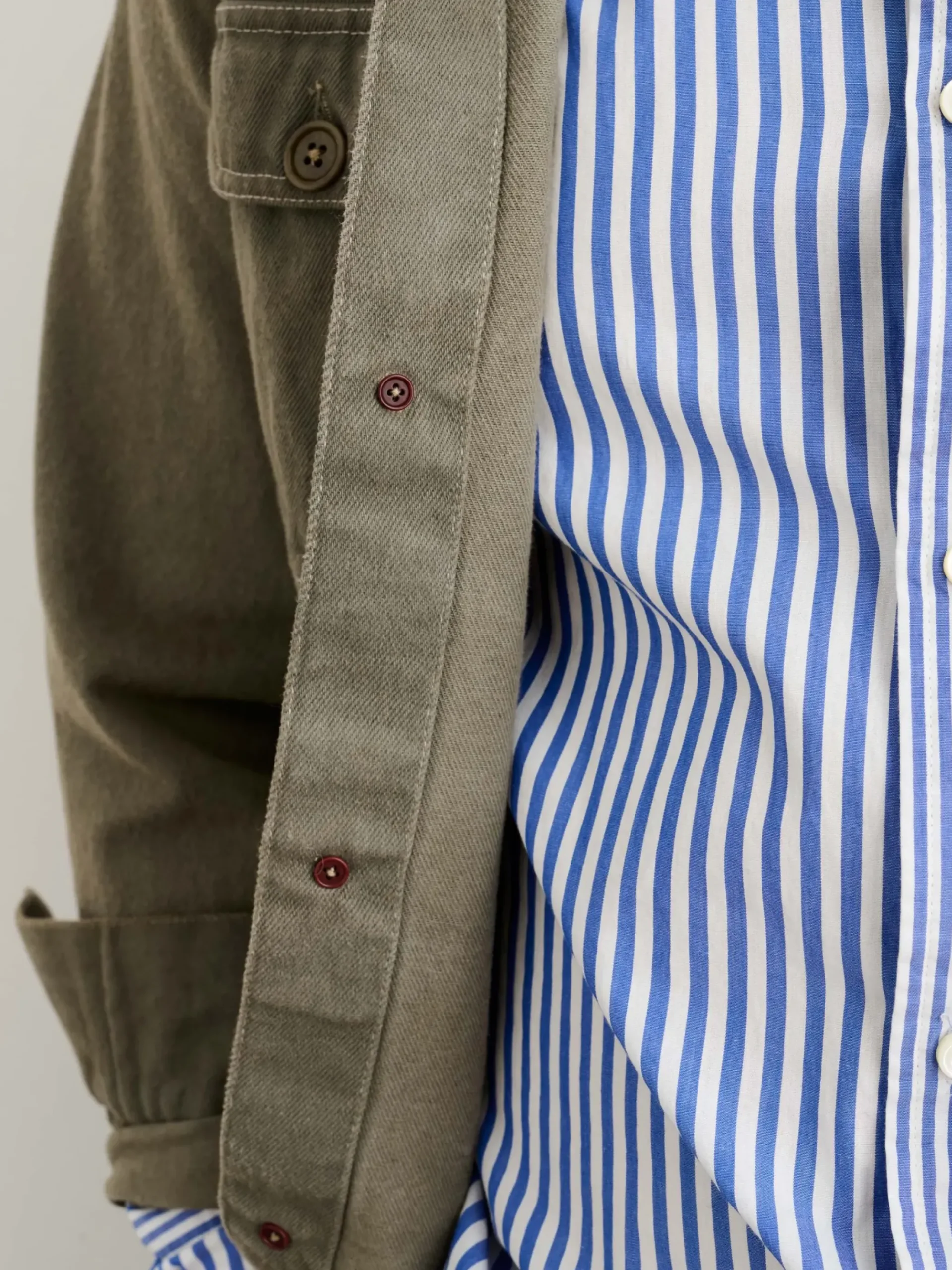 Fashion Alex Mill Botanical Dyed Work Jacket In Recycled Denim