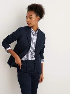 Online Alex Mill Boy Blazer In Cotton Linen Dark Navy