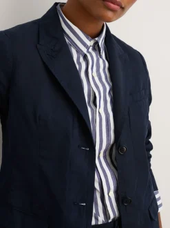 Online Alex Mill Boy Blazer In Cotton Linen Dark Navy
