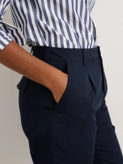 New Alex Mill Boy Pant In Cotton Linen Dark Navy