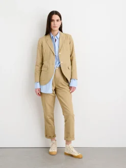 Sale Alex Mill Boy Pant In Cotton Linen Vintage Khaki