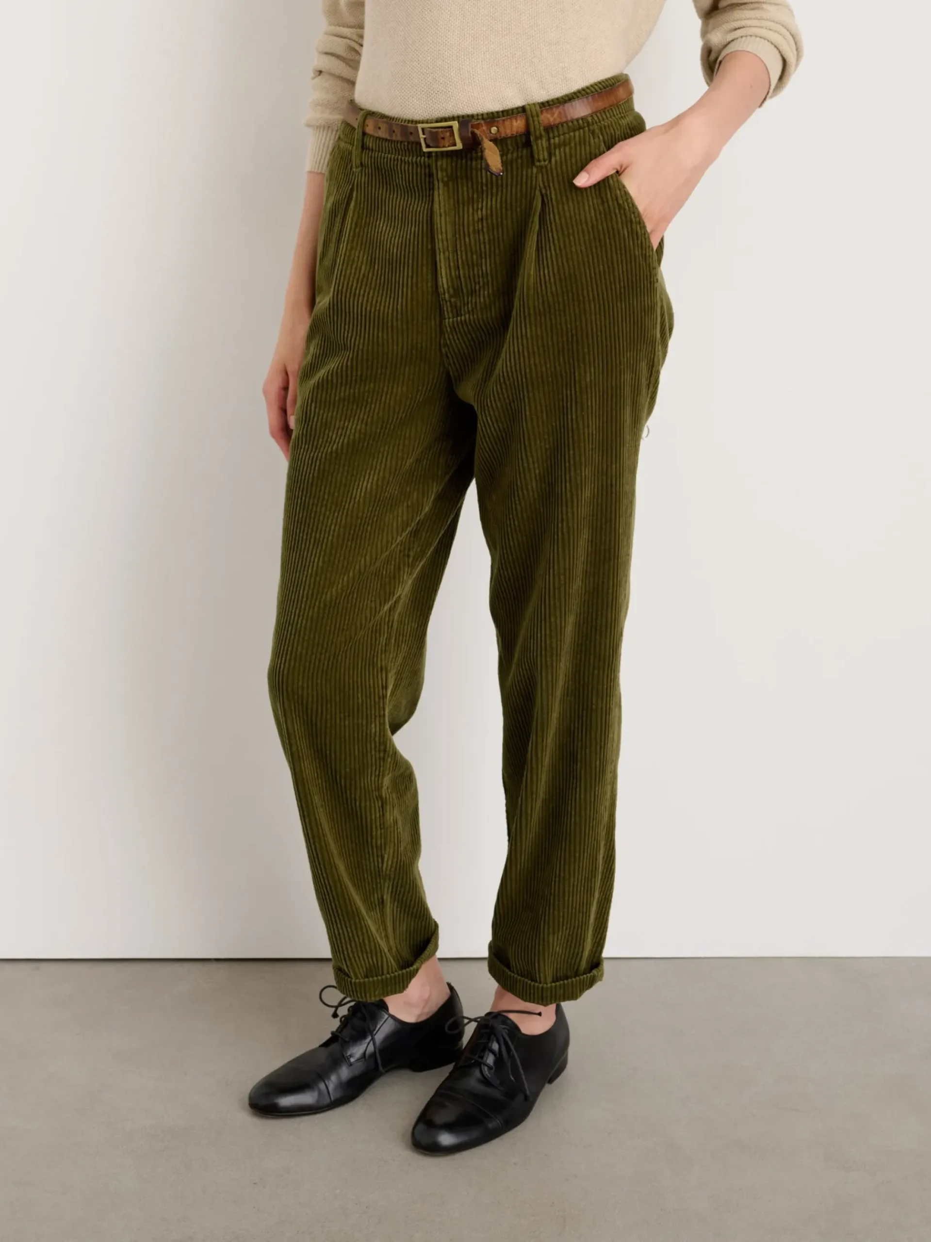 Sale Alex Mill Boy Pant In Rugged Corduroy Dark Olive