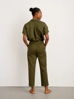 Online Alex Mill Boy Pleated Chino Deep Olive