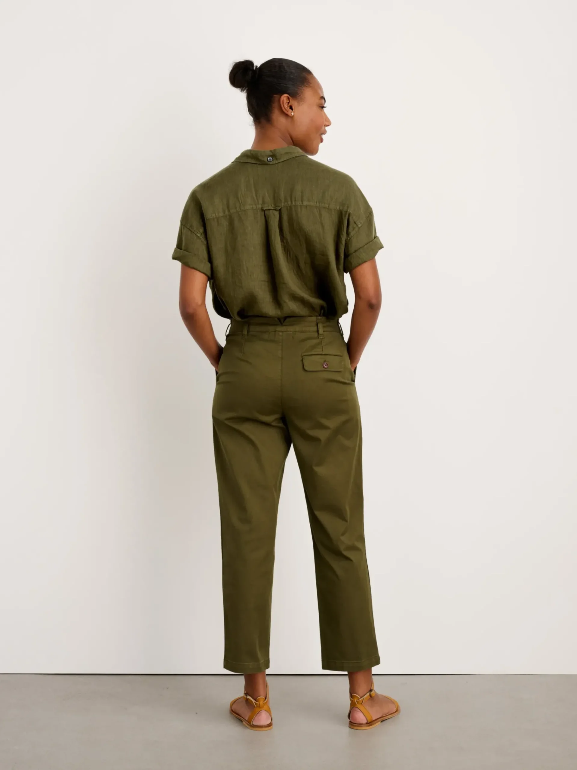 Online Alex Mill Boy Pleated Chino Deep Olive