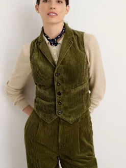 Fashion Alex Mill Boyish Vest In Rugged Corduroy Dark Olive