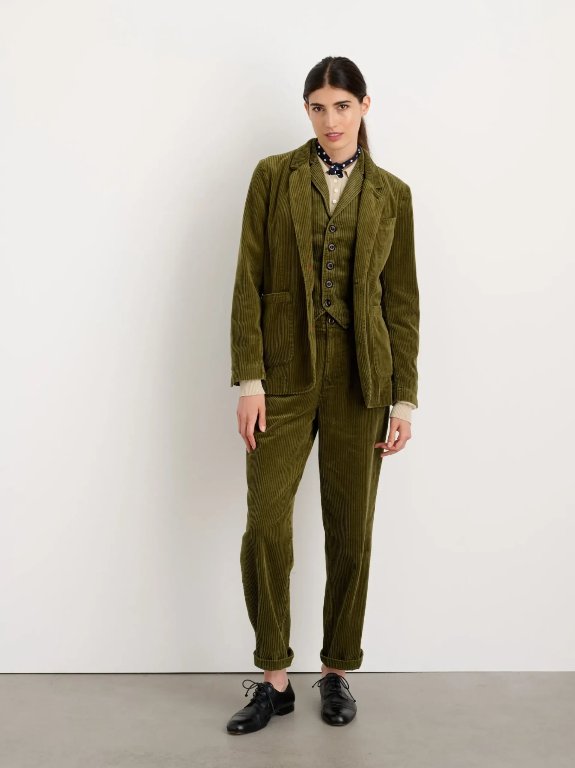 Clearance Alex Mill Boyish Vest In Rugged Corduroy Dark Olive
