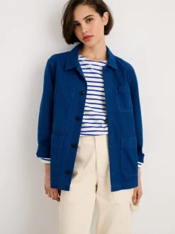 Best Alex Mill Britt Work Jacket In Recycled Denim Cobalt