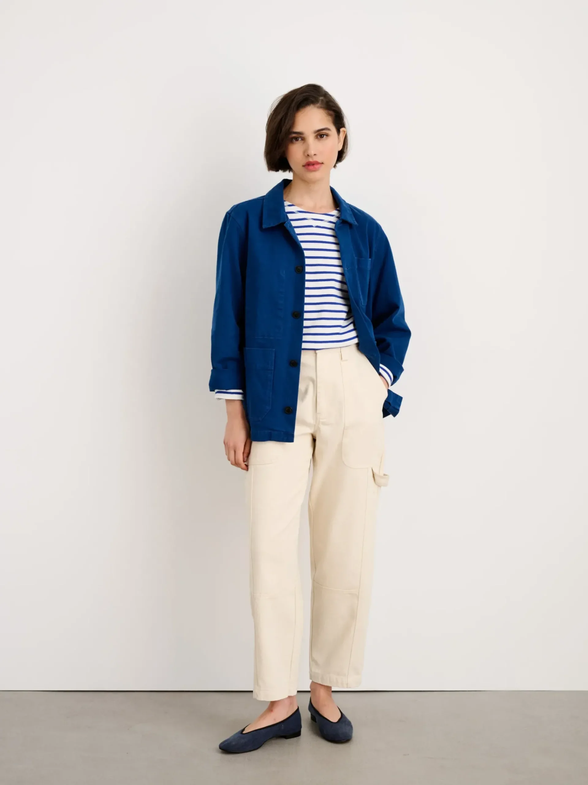 Best Alex Mill Britt Work Jacket In Recycled Denim Cobalt