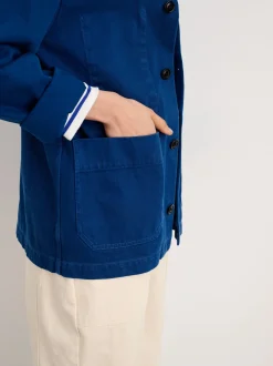 Best Alex Mill Britt Work Jacket In Recycled Denim Cobalt