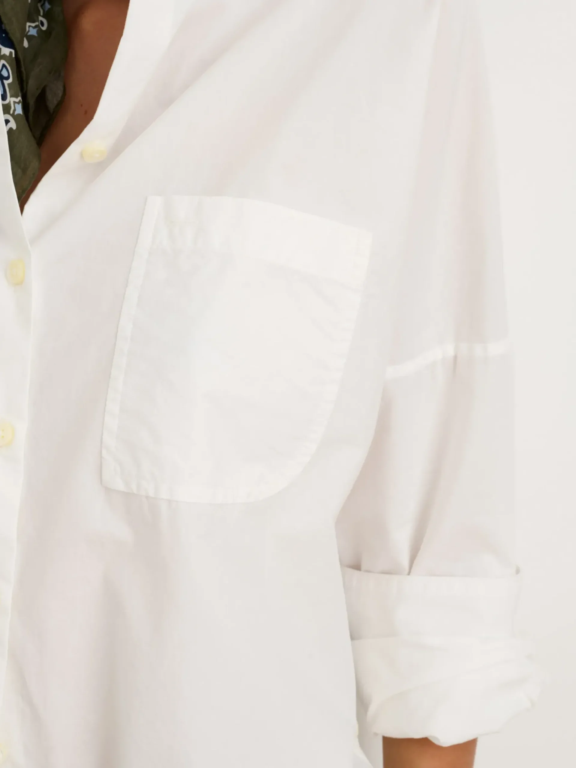 Clearance Alex Mill Collarless Standard Shirt In Solid