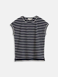 Sale Alex Mill Dave Tee In Stripe Dark Navy/Natural