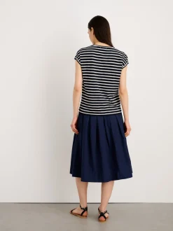 Sale Alex Mill Dave Tee In Stripe Dark Navy/Natural