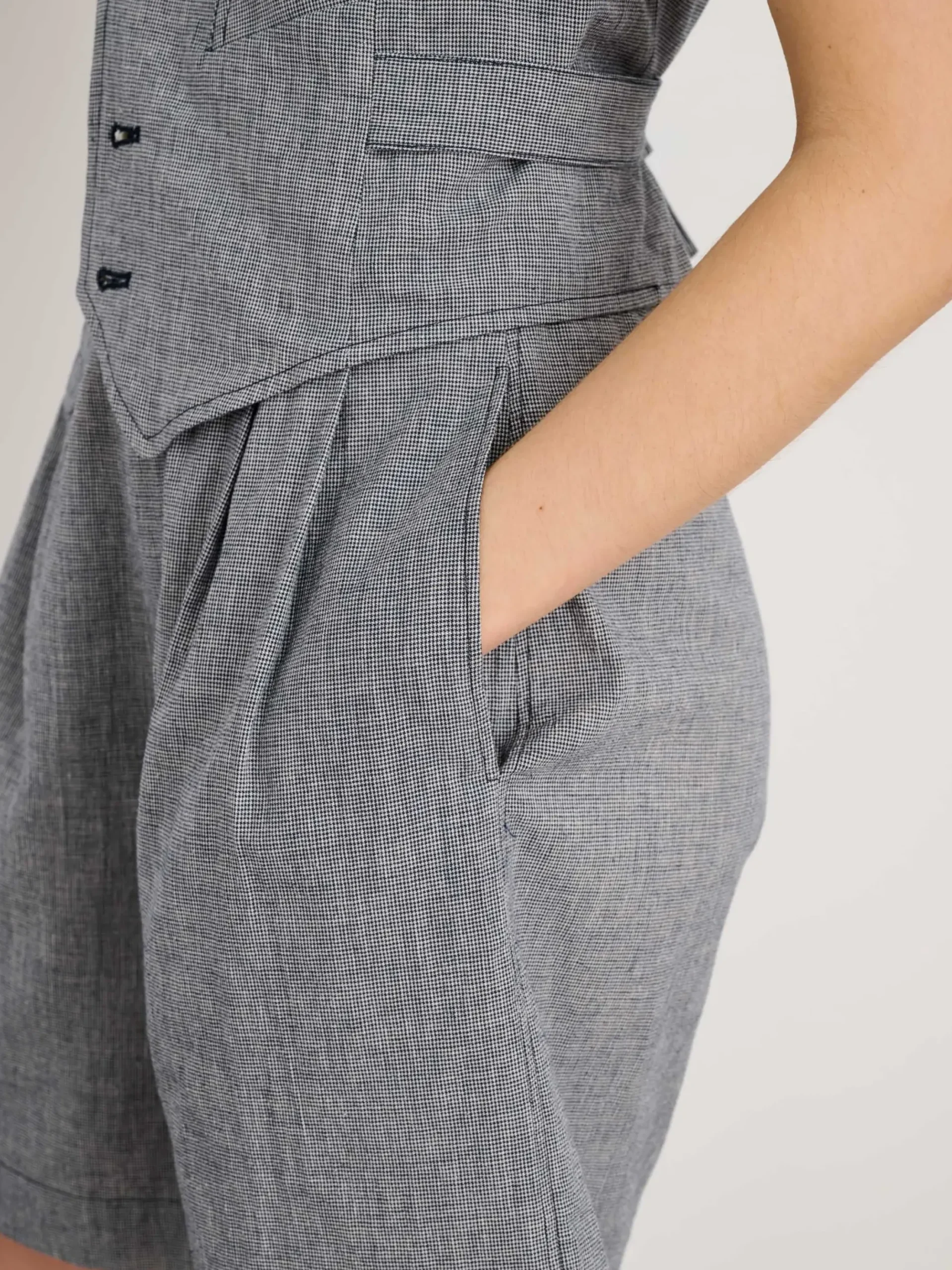 Online Alex Mill Drill Shorts In Houndstooth