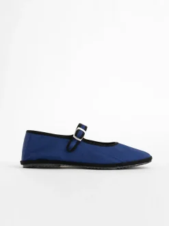 Discount Alex Mill Drogheria Crivellini Mary Janes Blue Moire