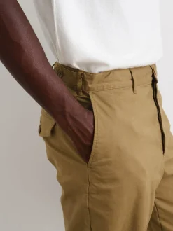 Fashion Alex Mill Flat Front Pant In Chino Dark Khaki