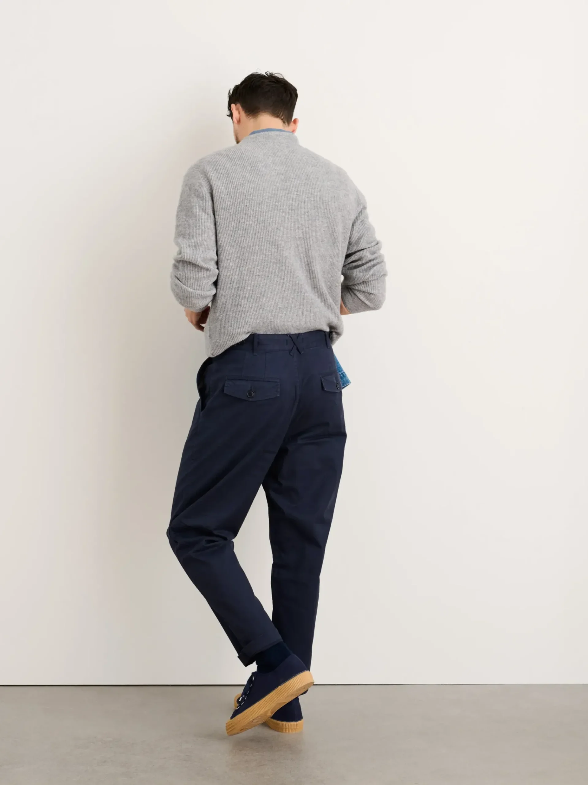 Online Alex Mill Flat Front Pant In Chino (Long Inseam) Dark Navy