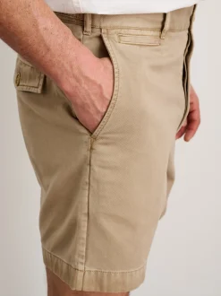 Outlet Alex Mill Flat Front Short In Vintage Washed Chino Faded Khaki