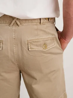 Outlet Alex Mill Flat Front Short In Vintage Washed Chino Faded Khaki
