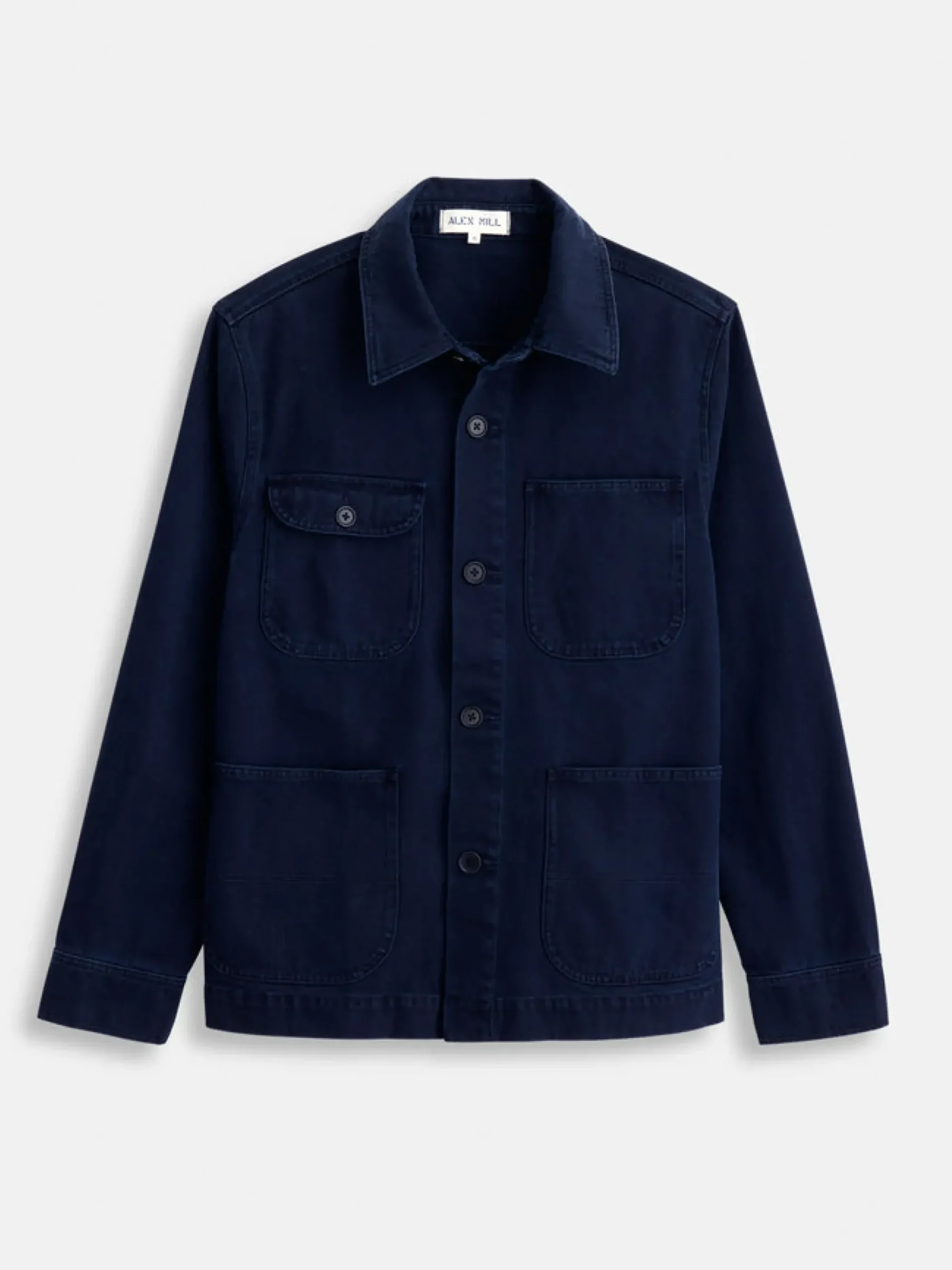 Sale Alex Mill Garment Dyed Work Jacket In Recycled Denim Dark Navy