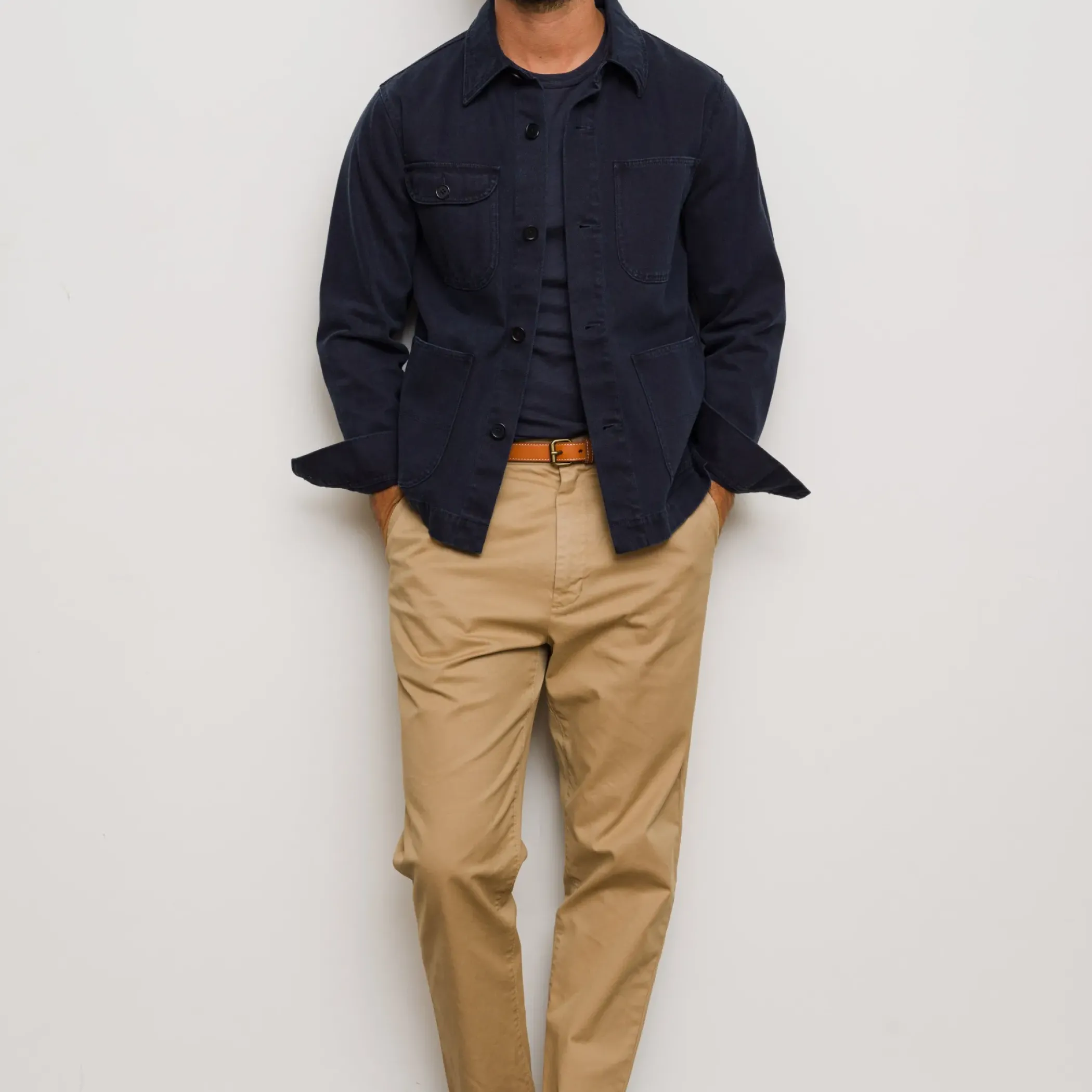 Sale Alex Mill Garment Dyed Work Jacket In Recycled Denim Dark Navy