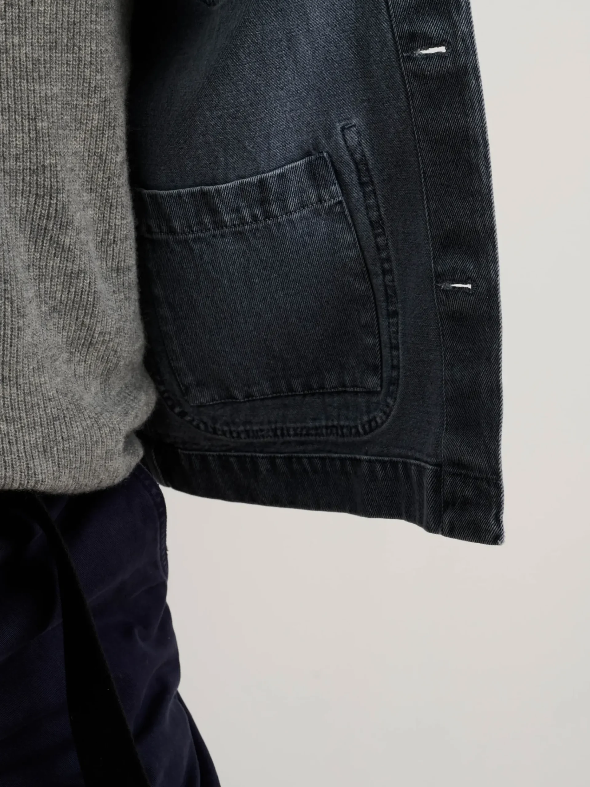 Sale Alex Mill Garment Dyed Work Jacket In Recycled Denim Barn Red
