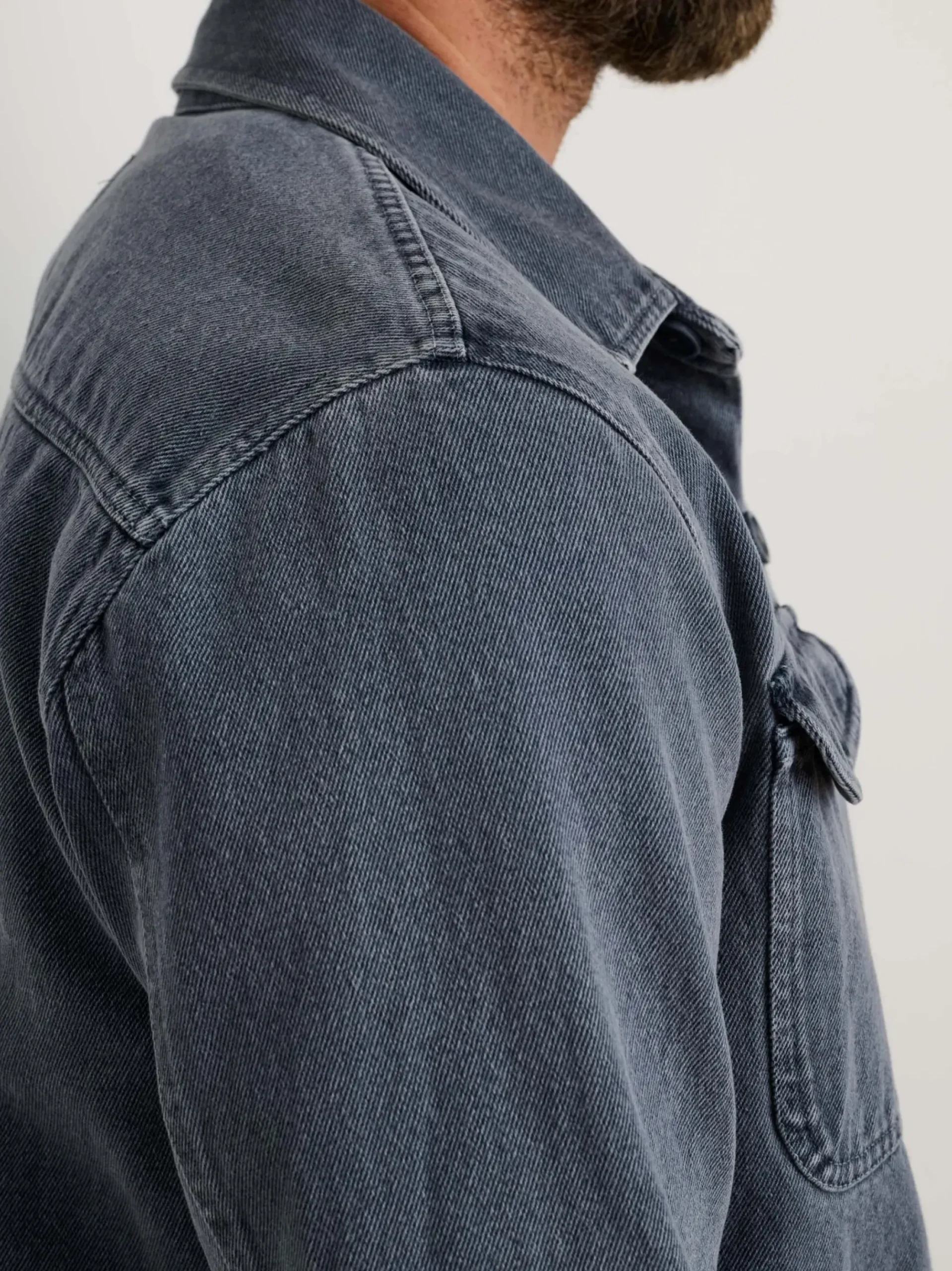 Sale Alex Mill Garment Dyed Work Jacket In Recycled Denim Barn Red