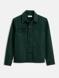 Discount Alex Mill Garment Dyed Work Jacket In Recycled Denim Dark Spruce