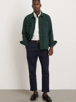 Discount Alex Mill Garment Dyed Work Jacket In Recycled Denim Dark Spruce