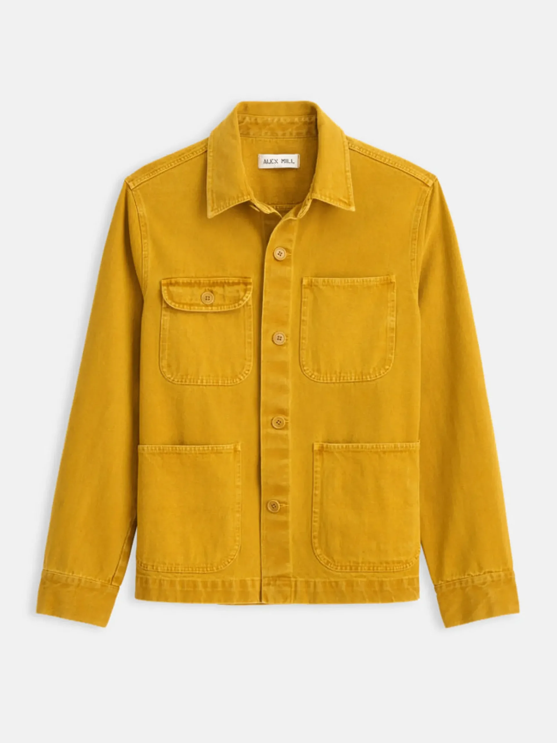 Sale Alex Mill Garment Dyed Work Jacket In Recycled Denim Storm Blue