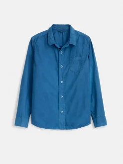 Discount Alex Mill Indigo Dyed Bobby Shirt In Paper Poplin