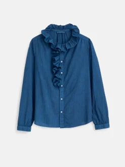 Outlet Alex Mill Indigo Dyed Lille Shirt In Medium Stripe