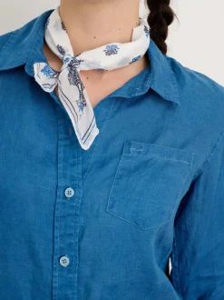 Hot Alex Mill Indigo Dyed Wyatt Shirt In Linen