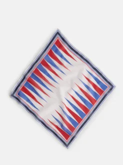 Hot Alex Mill Italian Bandana In Backgammon Ivory/Red/Blue