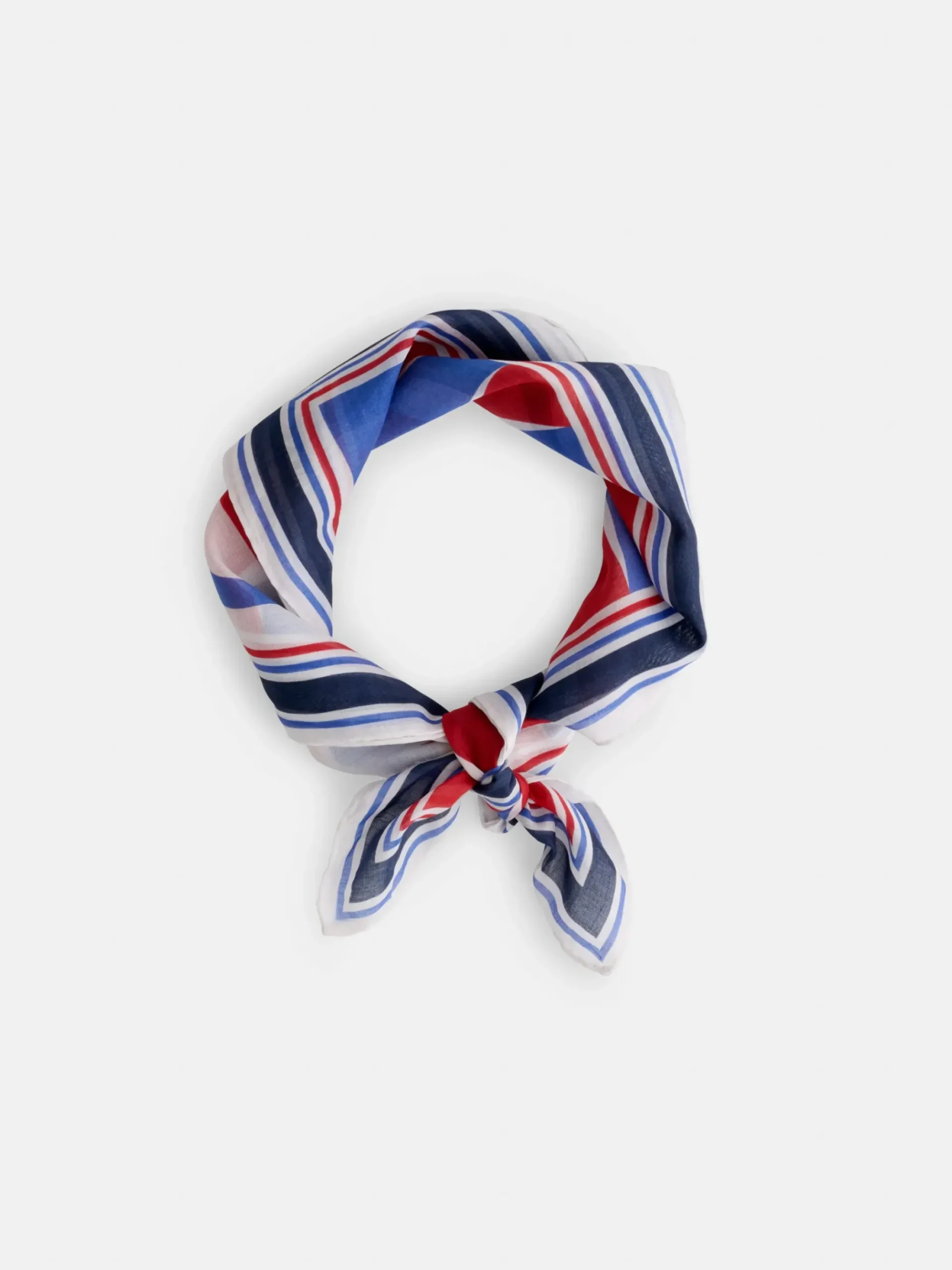 Hot Alex Mill Italian Bandana In Backgammon Ivory/Red/Blue